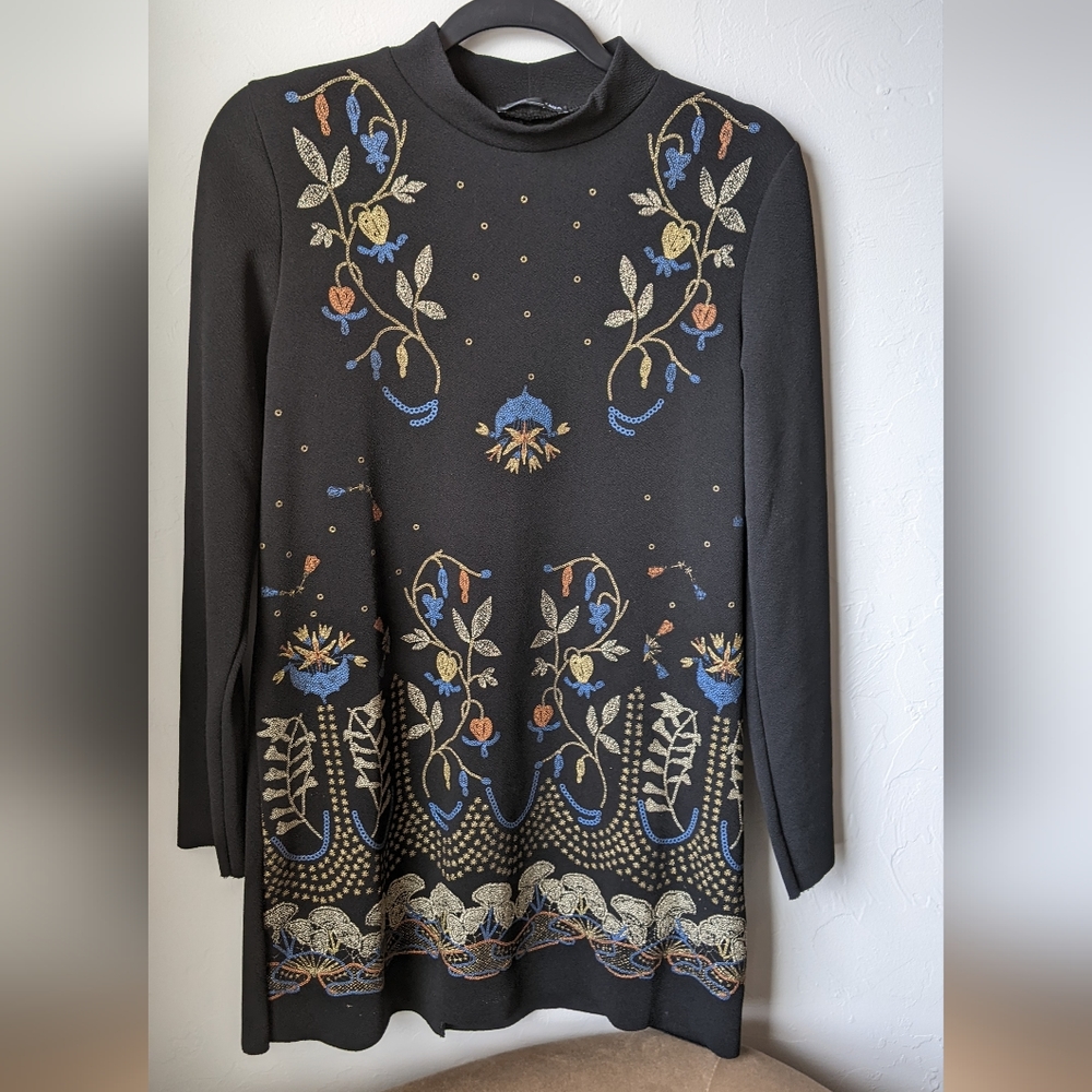 Zara embellished dress